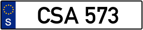 Trailer License Plate